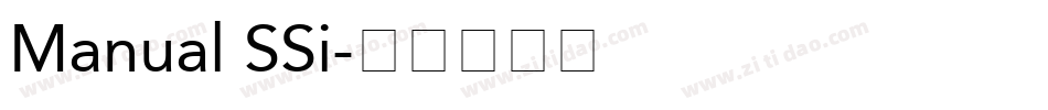 Manual SSi字体转换